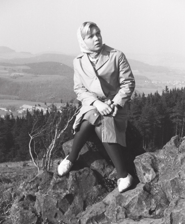 Ellen Cipa 1965 auf der Wasserkuppe