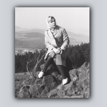 Ellen auf der Wasserkuppe 1965