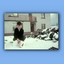 Enno Cipa im Schnee 1962
